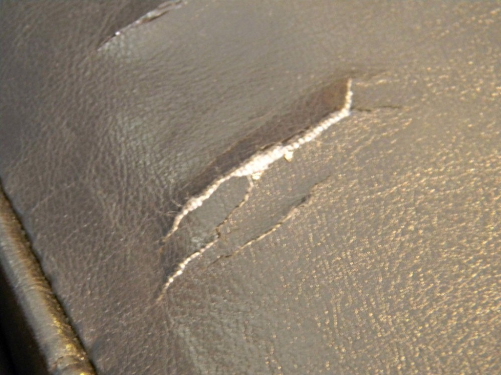 faux leather cracks