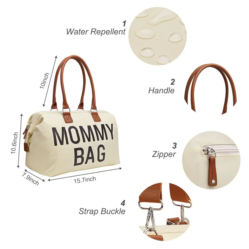 fashion tote diaper bag