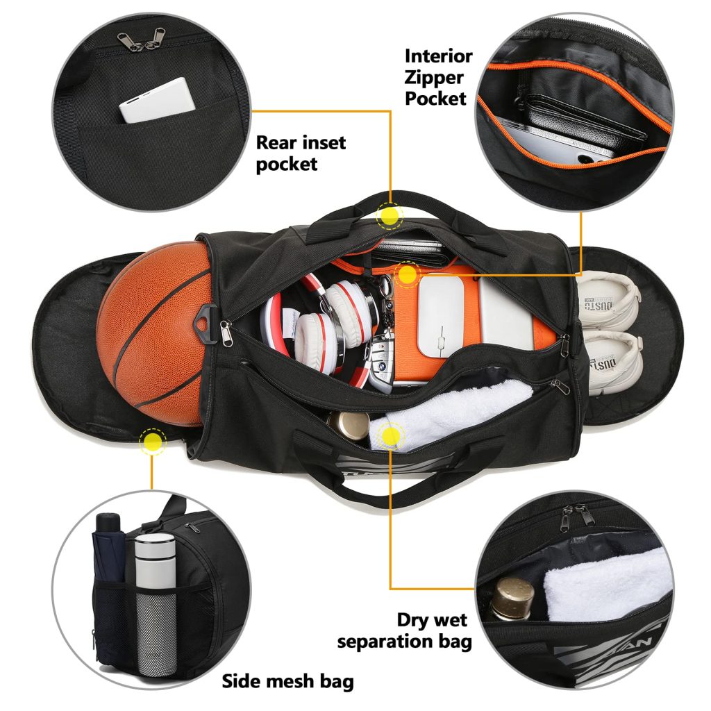 custom team duffle bags