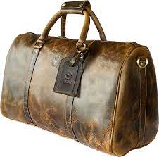 custom leather duffle bags