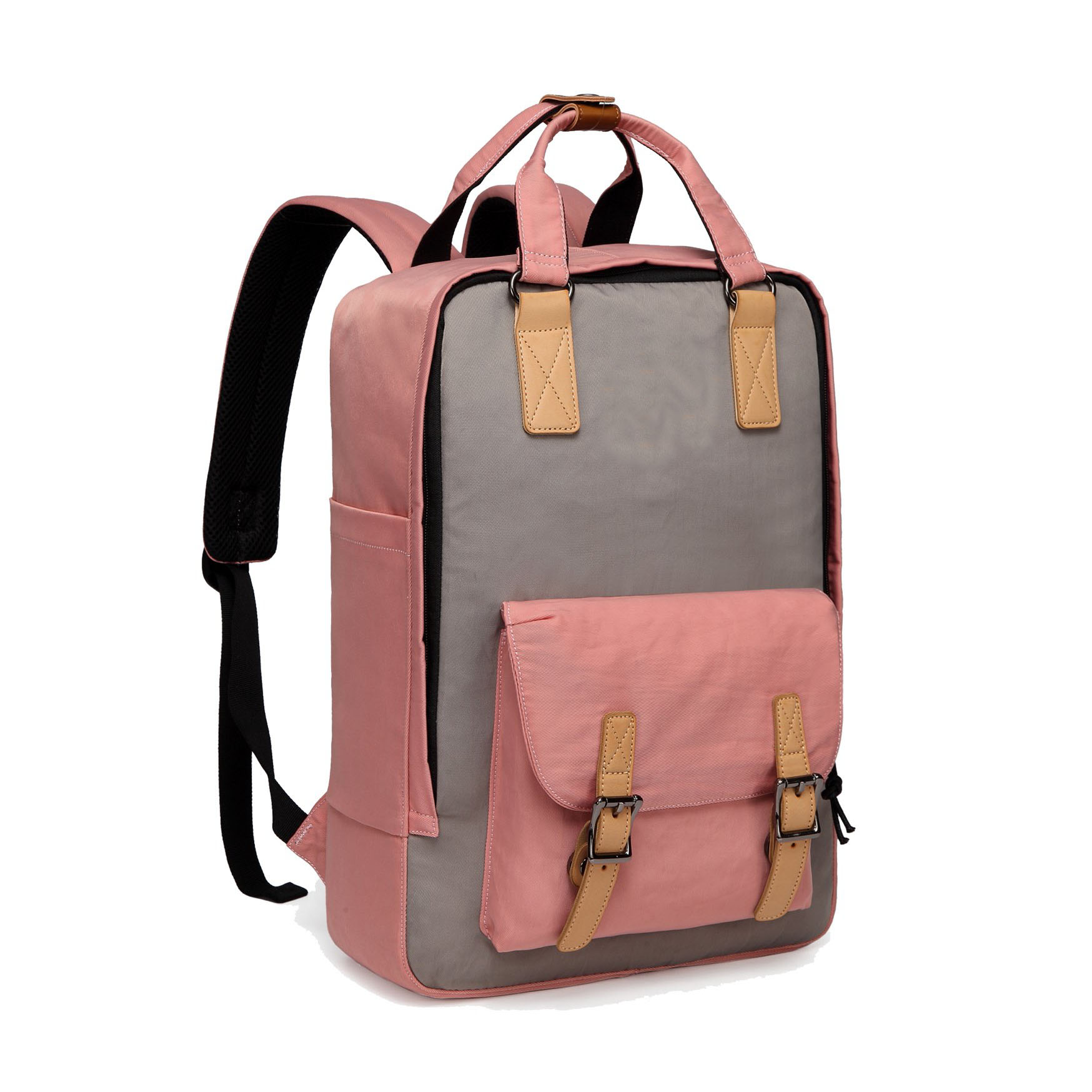Vintage backpack with 15.6 inch laptop sleeve and straps
