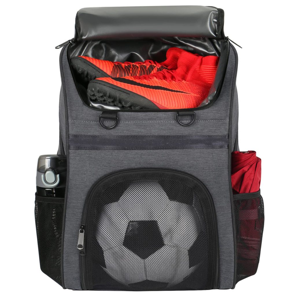 soccer backpack with ball holder