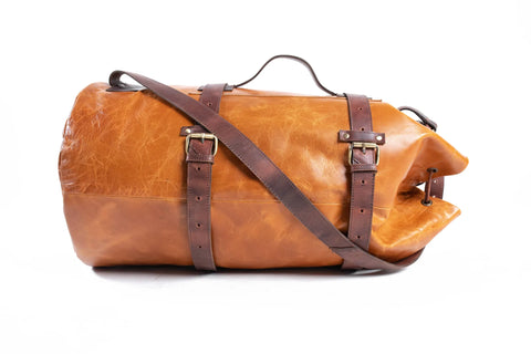 Leather Army Duffel Bag