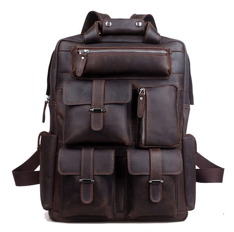 CRAZY HORSE LEATHER BACKPACK