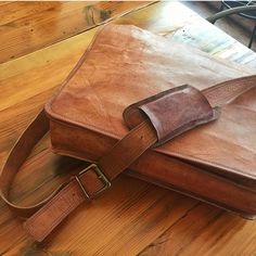 Vintage Leather Messenger Bag