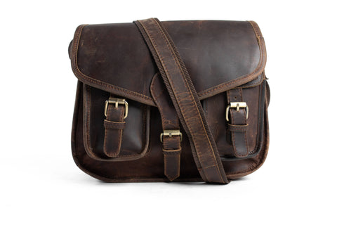 Dark Brown Soft Leather Bag 