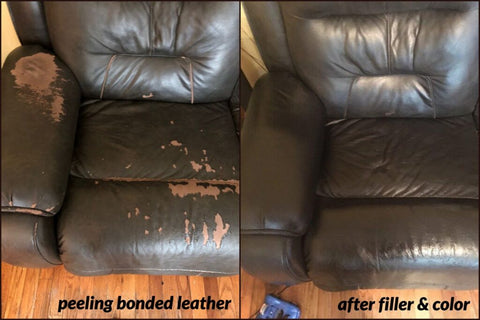 Bonded leather peeling