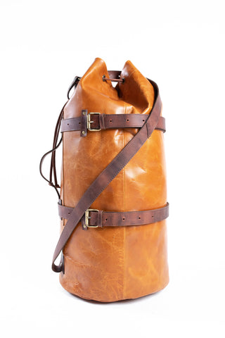 Leather Army Duffel Bag