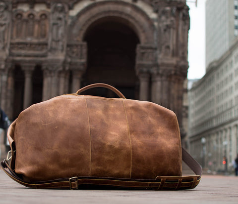 Leather Duffel Travel Bags 