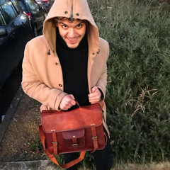 Leather Backpack cum Briefcase