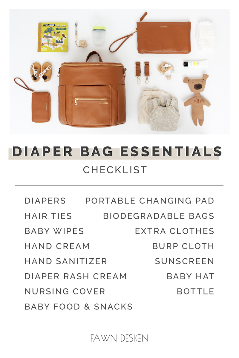 Junyuan Bags
 Diaper Bag Checklist 