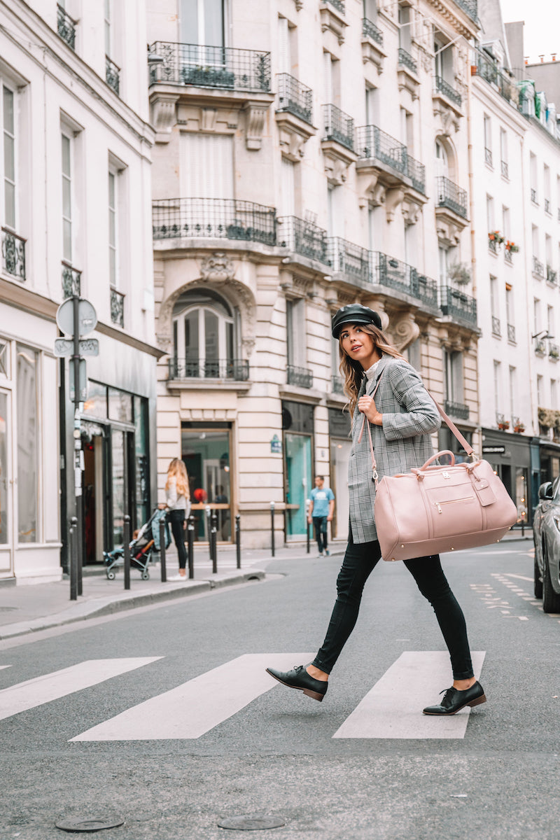 Junyuan Bags
 Travel Collection - The Weekender Bag in Blush- Paris, France