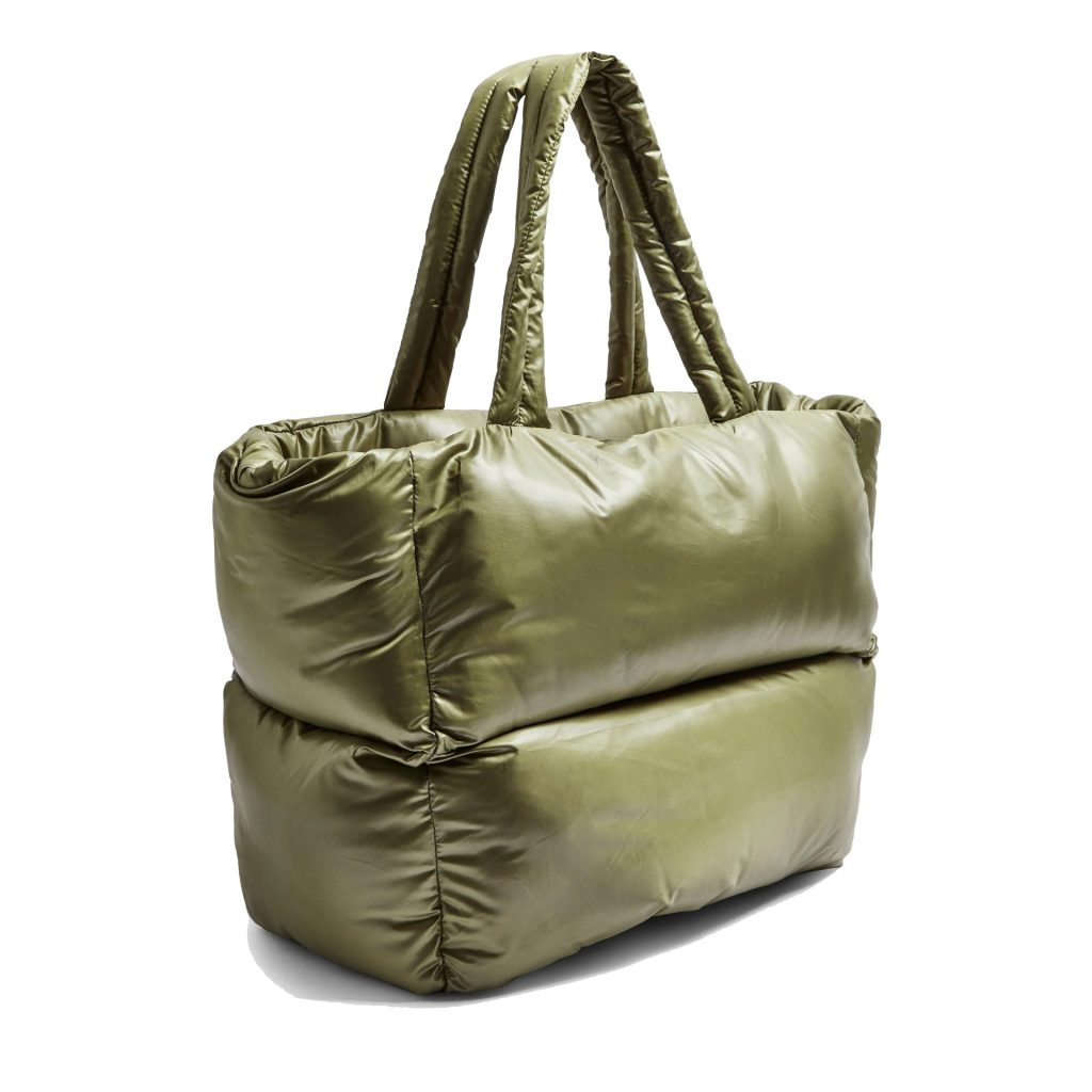 puffer tote bag