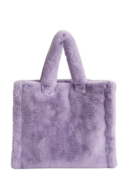 furry tote bag