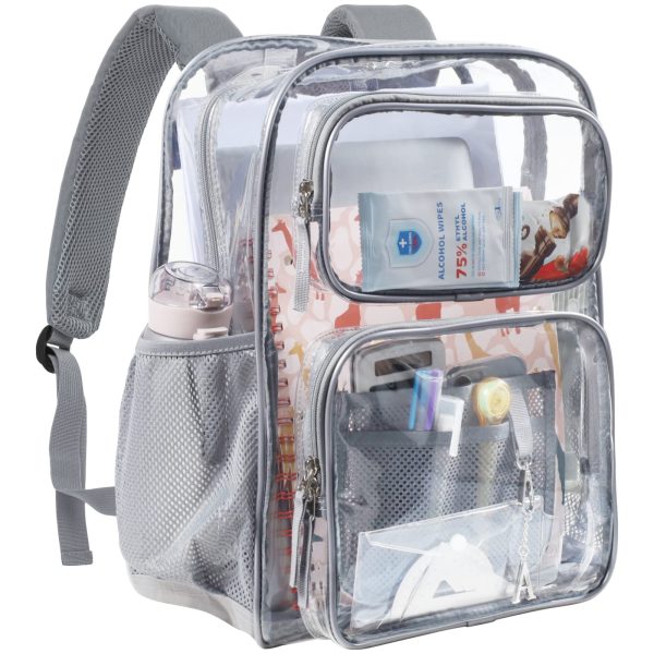 clear designer backpack