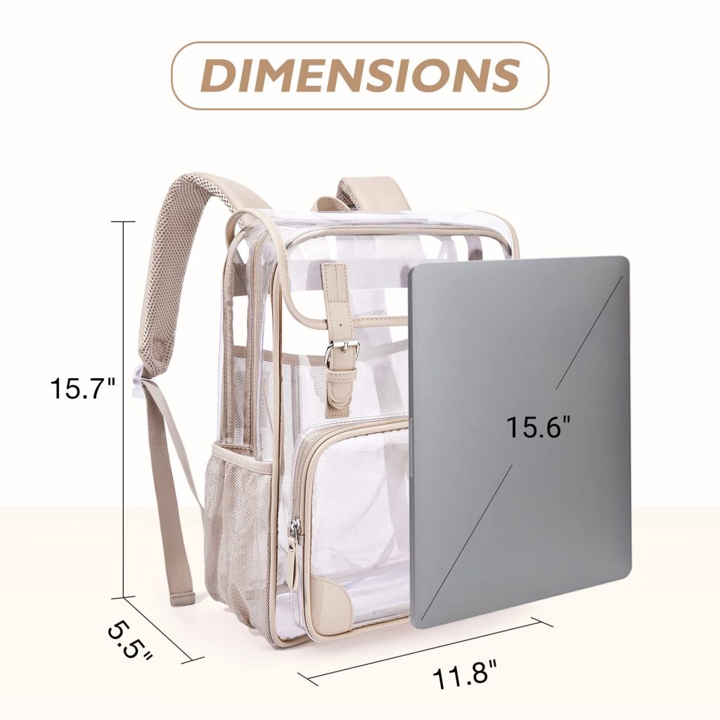 clear custom backpack