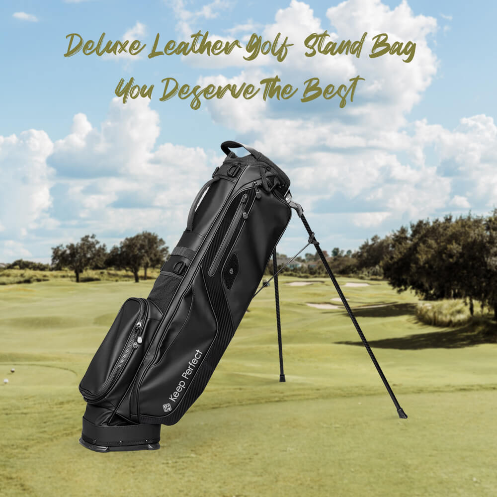 Custom leather golf bag