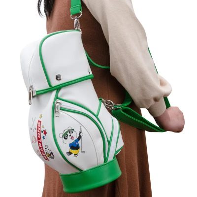 Black Green Accent Golf Bags with KEEP PERFECT Branding Panel