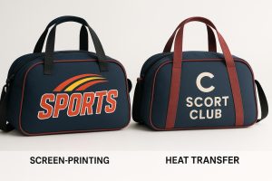 Screen Printing vs. Heat Transfer for Sports Bags