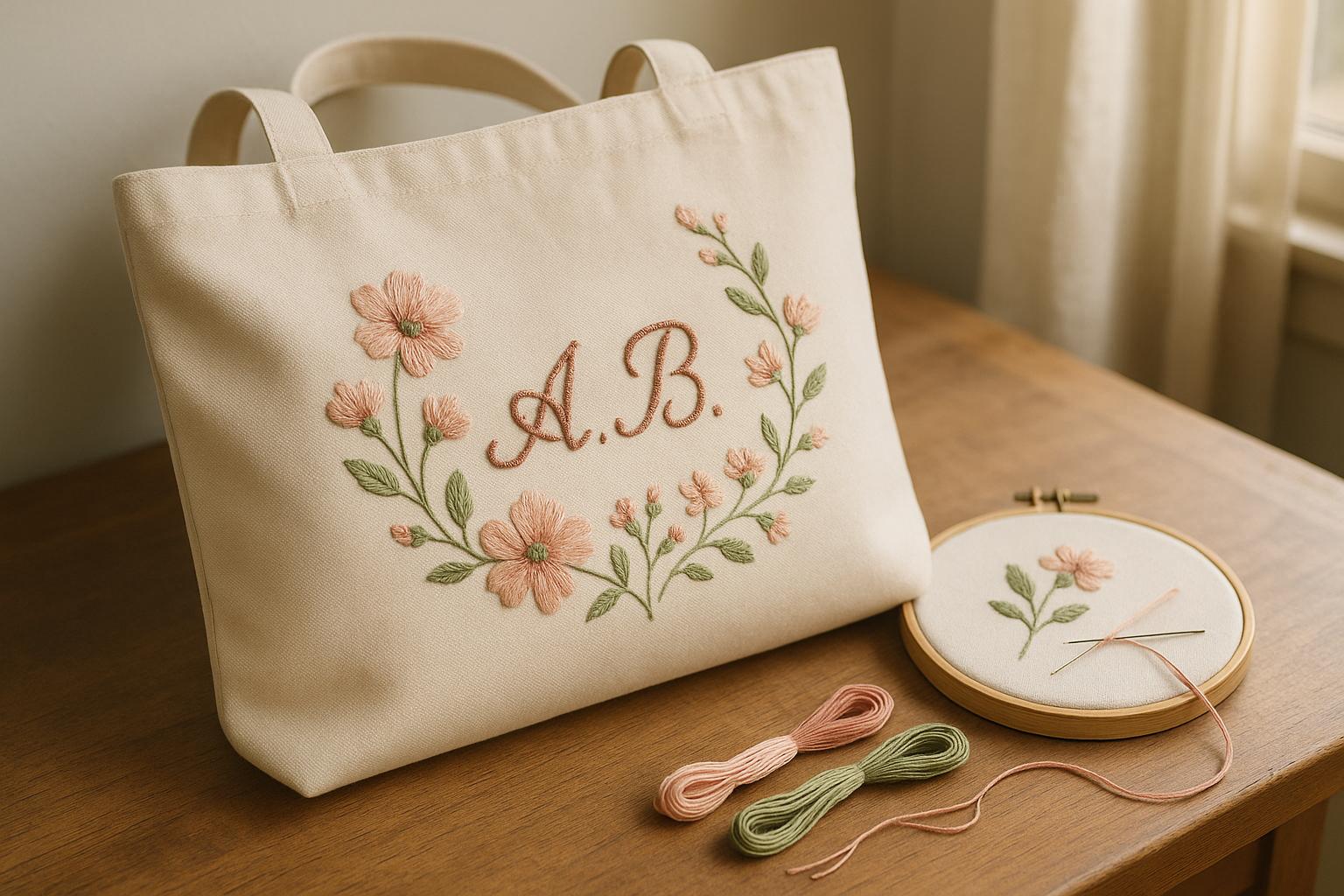 The Art of Hand-Embroidered Personalization on Canvas Bags
