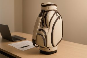 Simulate a professional pre-sales communication with a foreign golf bag manufacturer, asking about their capabilities, product offerings, and standard communication methods for new clients.