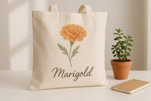 How to Design Personalized Birth-Flower Tote Bags with Canva