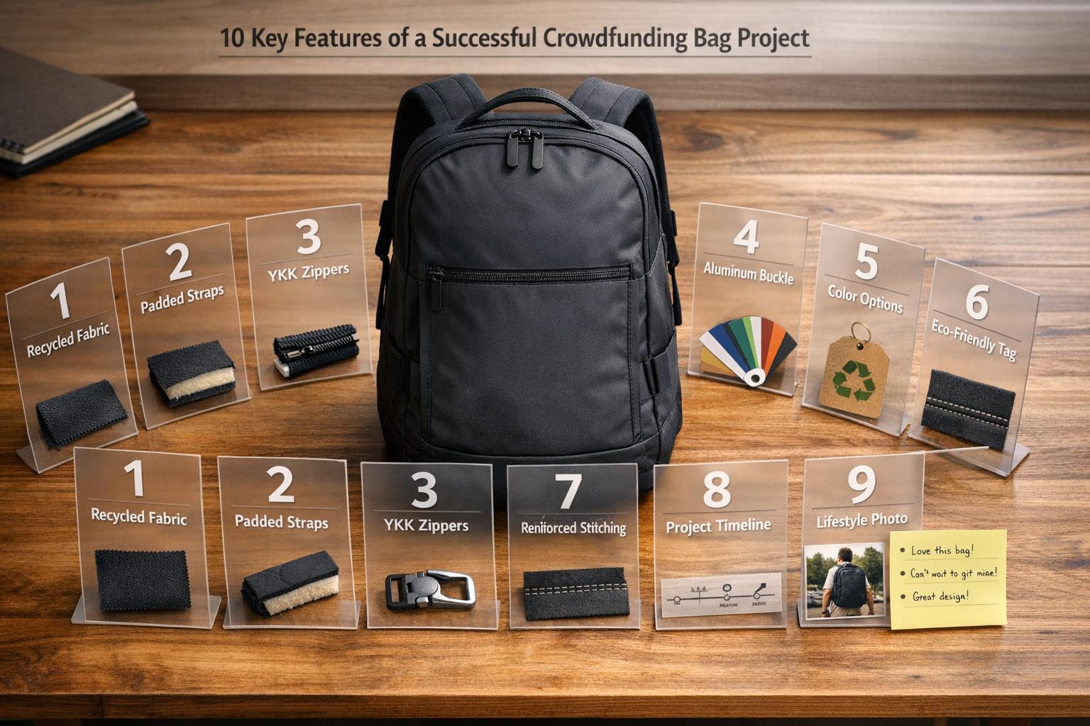 10 Key Features of a Successful Crowdfunding Bag Project