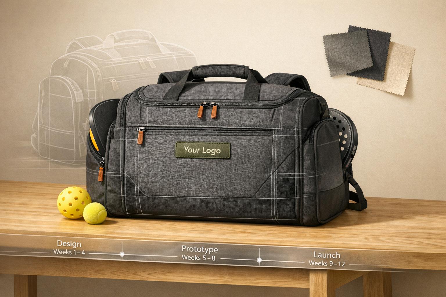 Custom Pickleball & Padel Bags for Kickstarter Launch