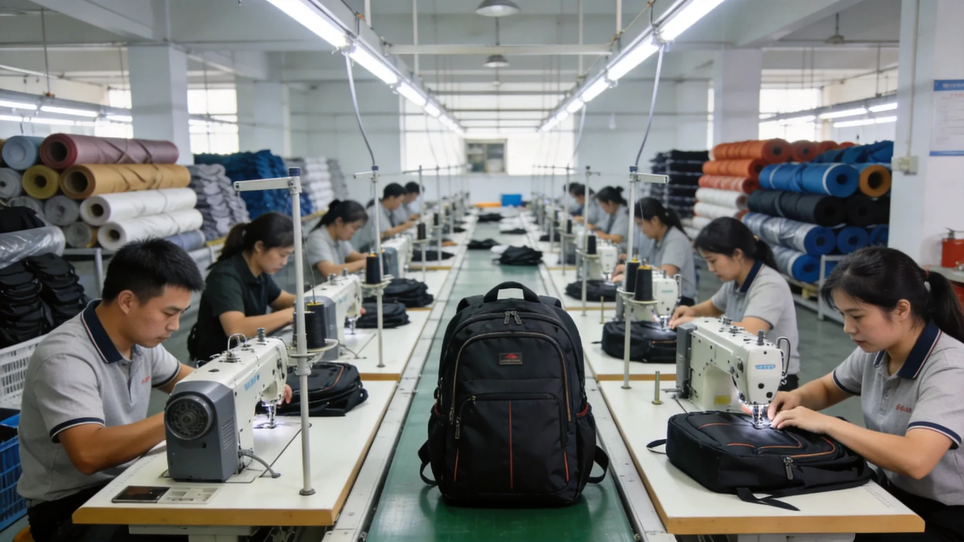 JUNYUAN Bags OEM backpack manufacturing facility in Quanzhou China