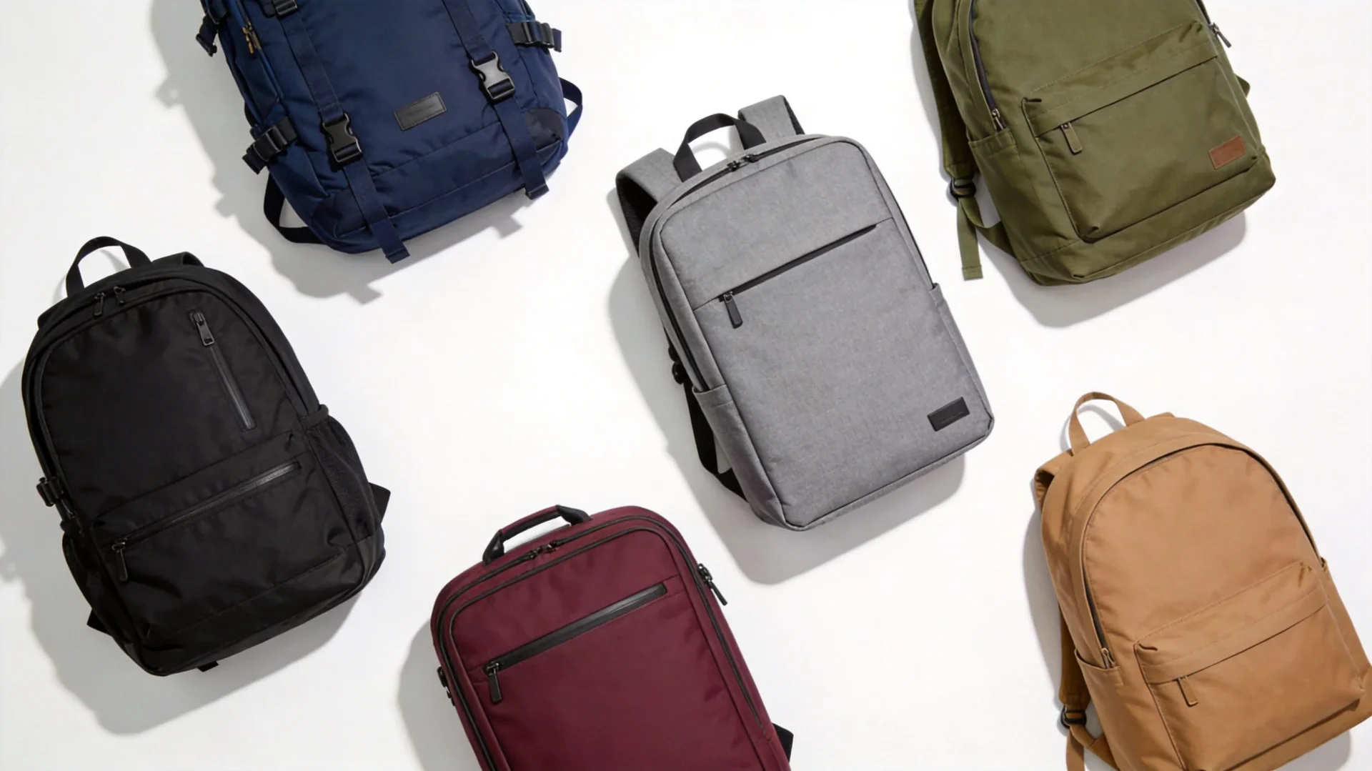 Diverse backpack product line collection for different market segments