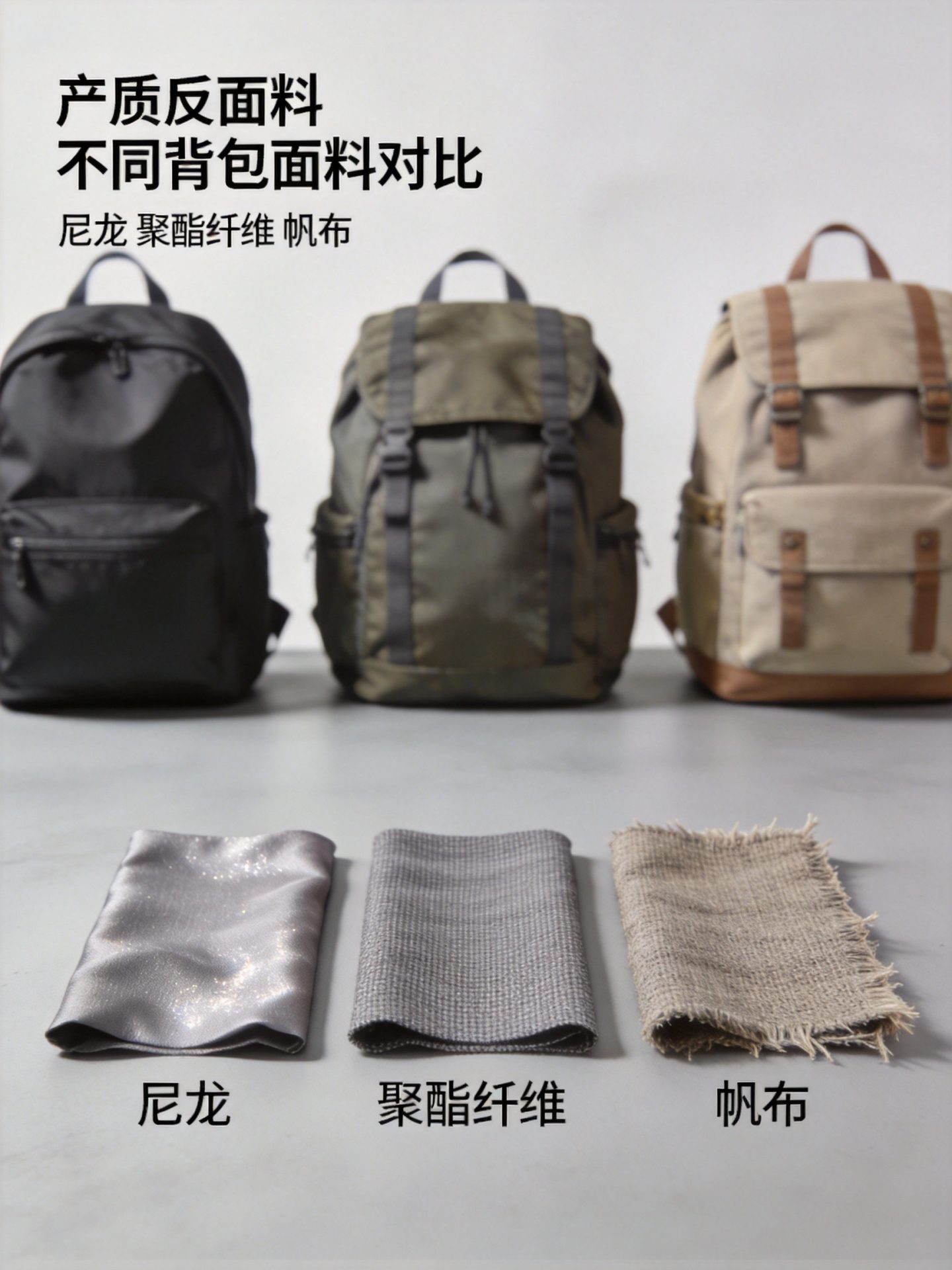 Backpack material selection comparison
