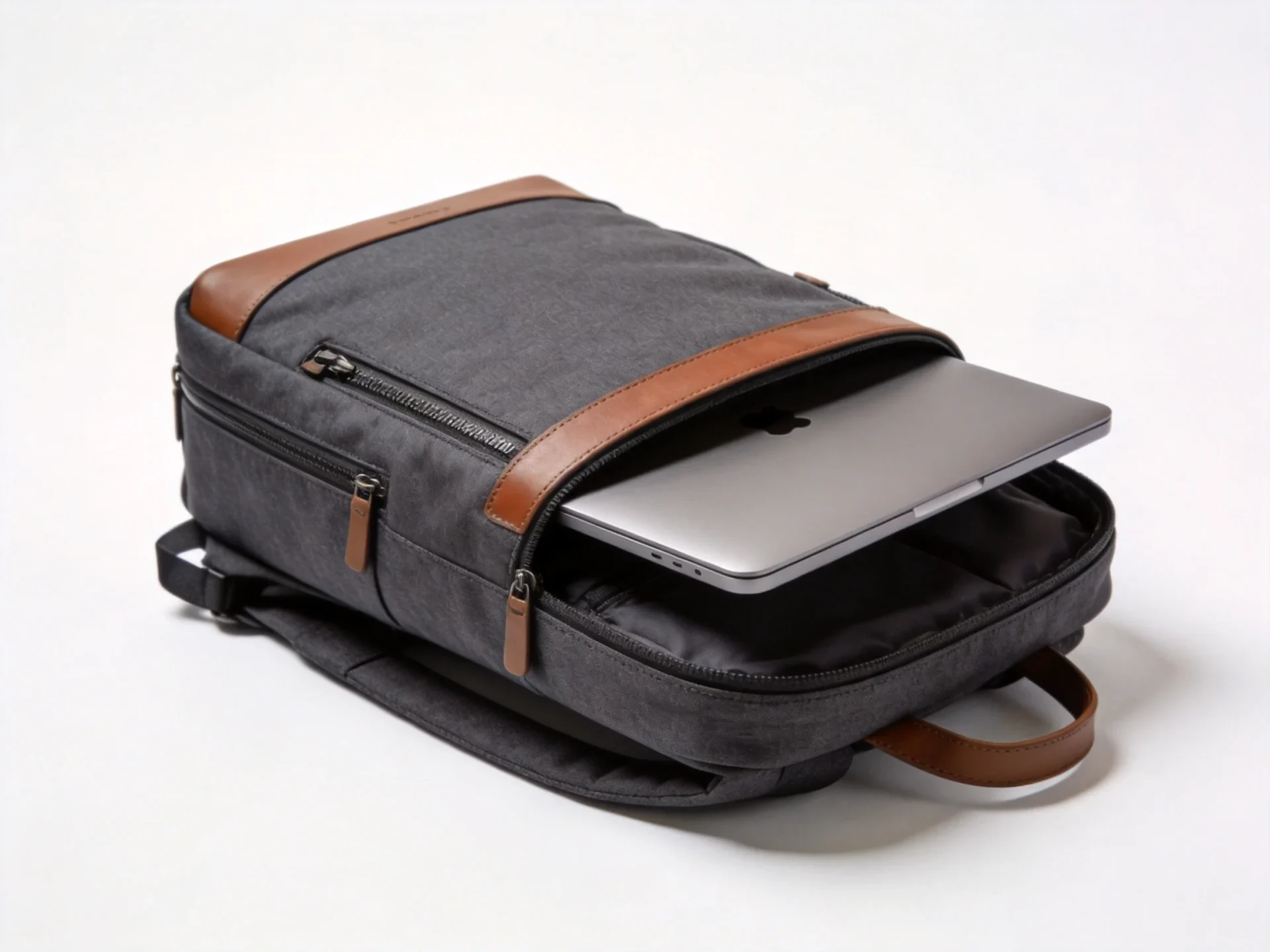 Bellroy premium slim backpack with hidden zippers and recycled leather