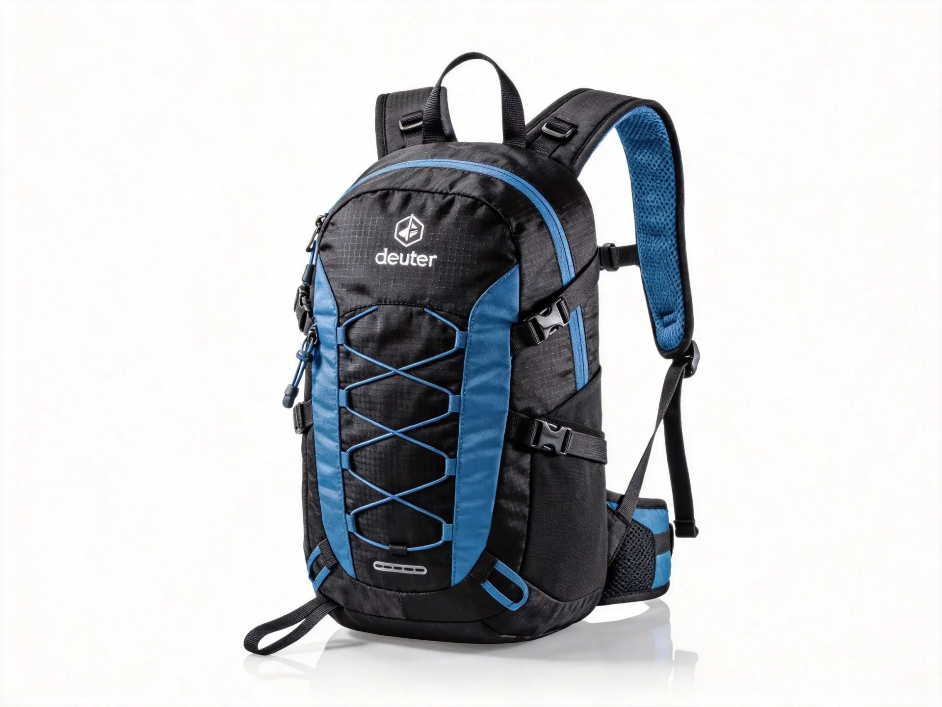 Deuter black and blue hiking daypack