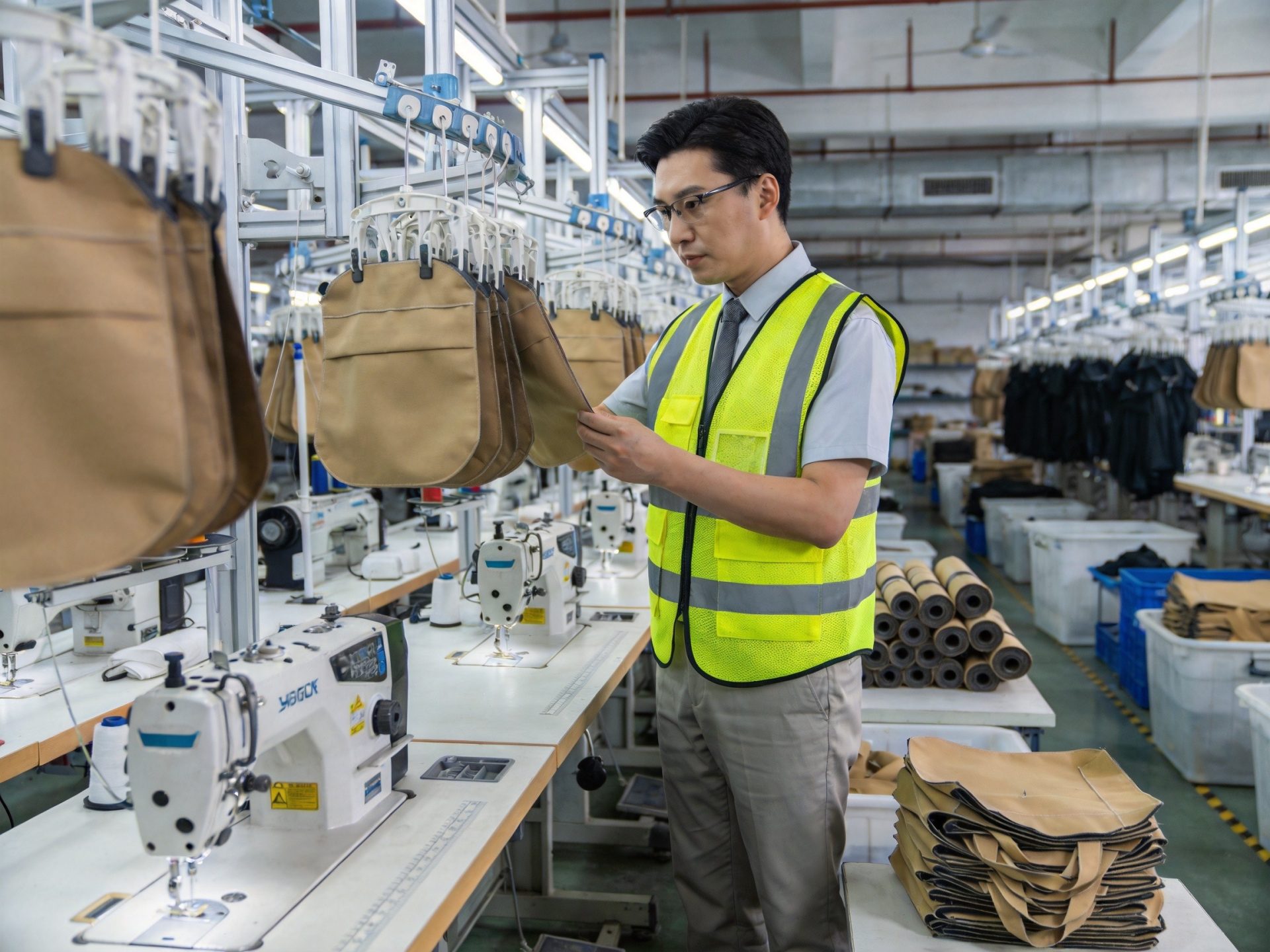 Bag factory audit inspection in China