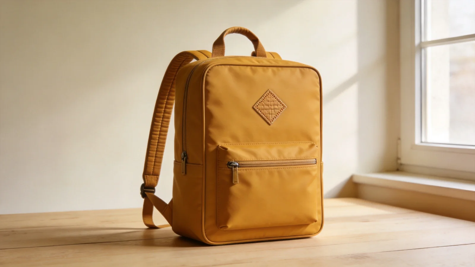 Fjallraven Kanken Classic backpack - iconic ochre yellow square Scandinavian design