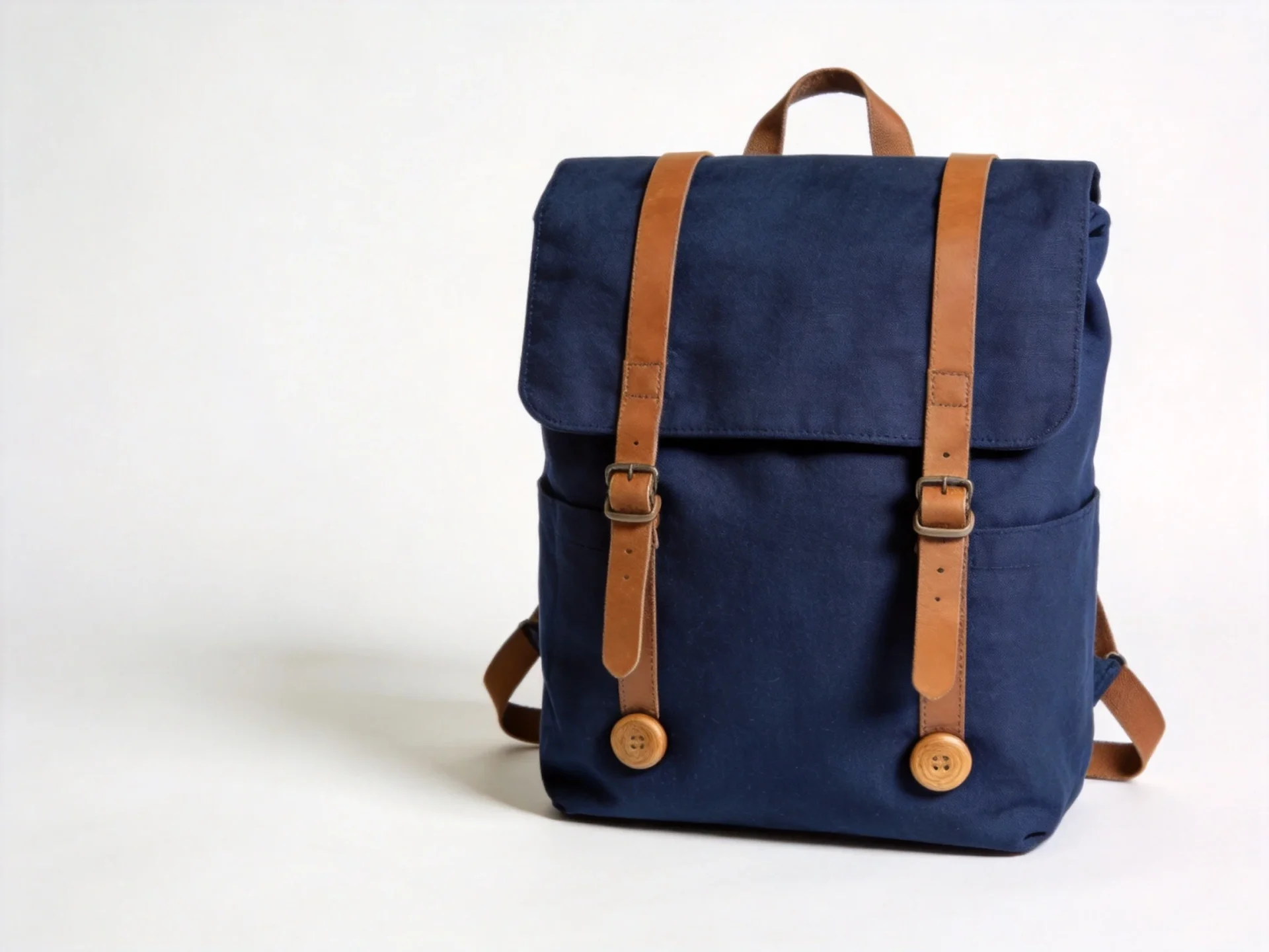 Fjallraven heritage backpack with G-1000 fabric and leather straps