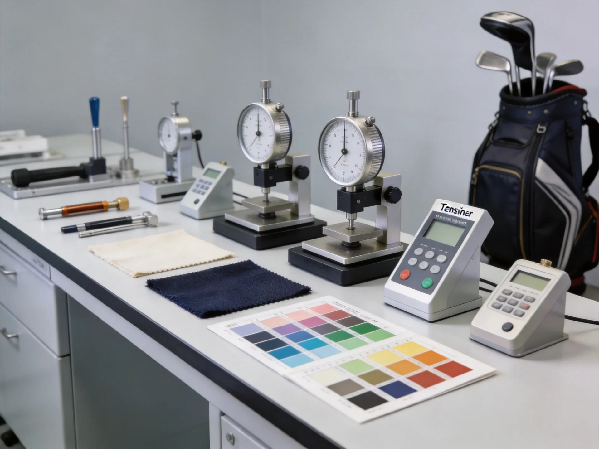 Golf bag inspection checklist in factory setting