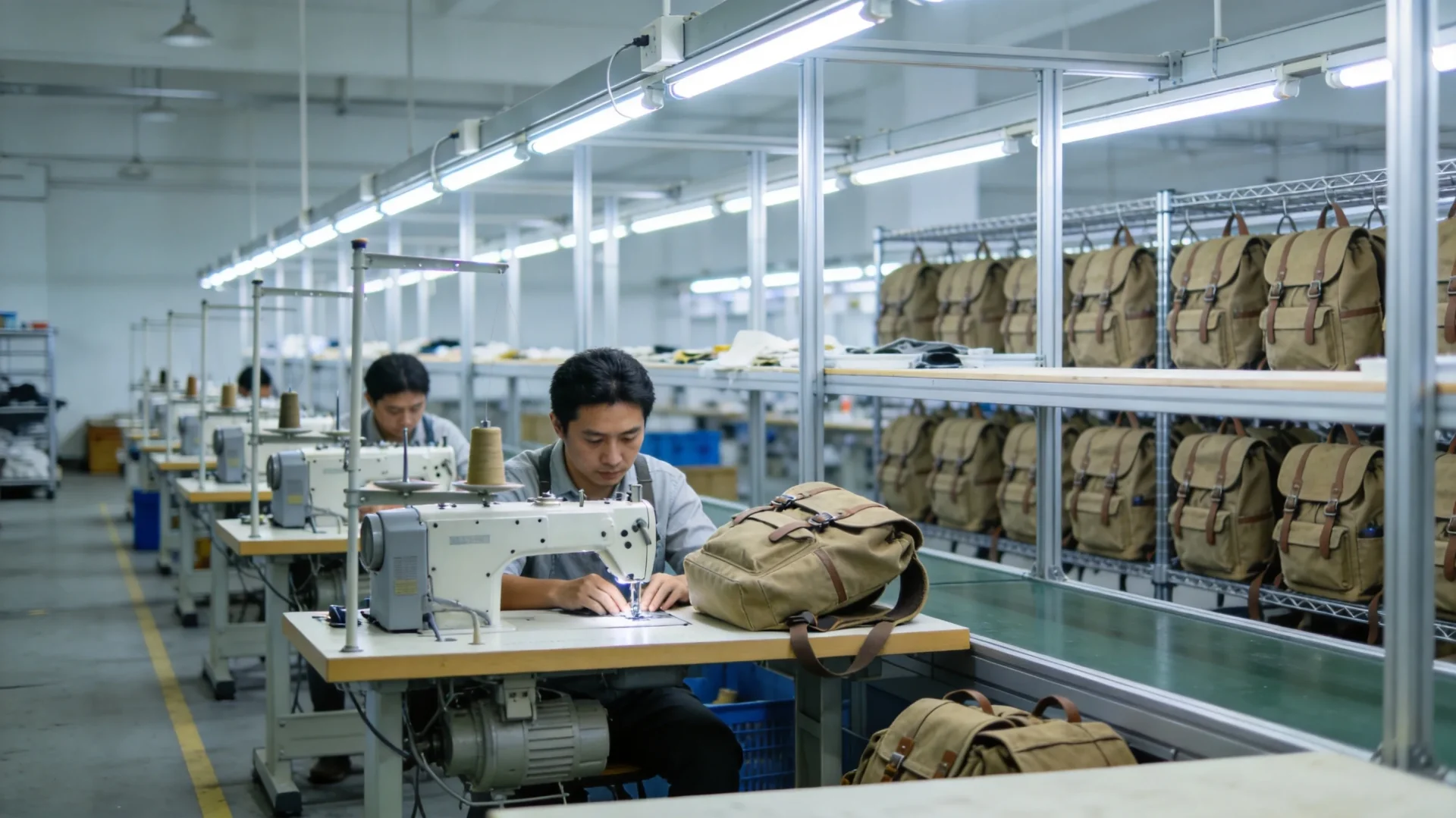 Backpack manufacturing factory - custom OEM ODM production line