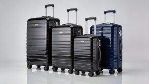 Premium hard-shell luggage collection in PC polycarbonate - carry-on, medium and large suitcases