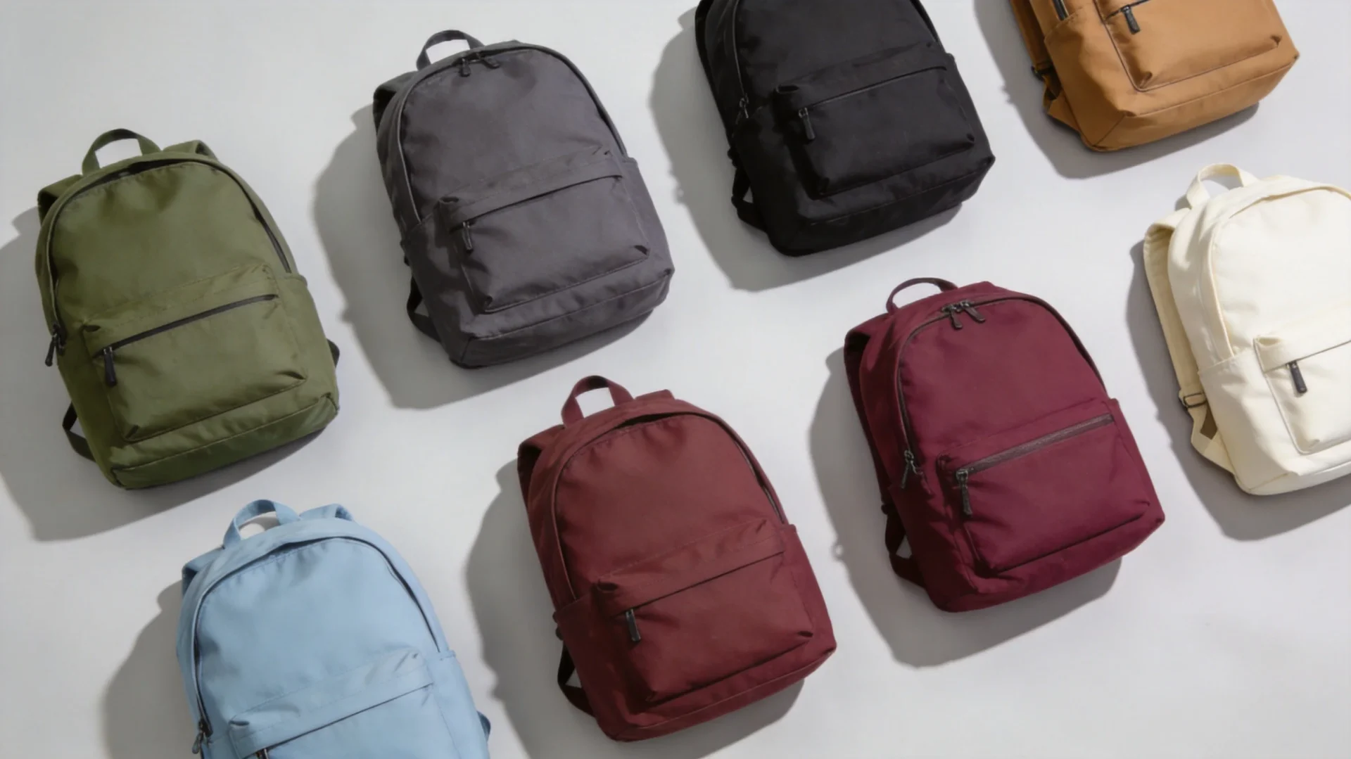 Affordable Lululemon backpack dupes comparison - six budget-friendly minimalist backpacks in earth tones