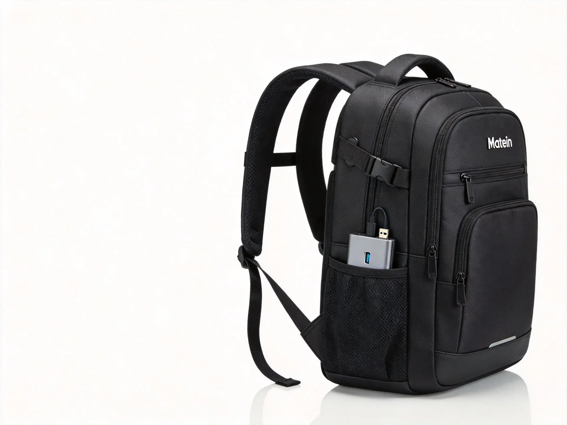 Matein travel laptop backpack with USB charging port and multiple compartments