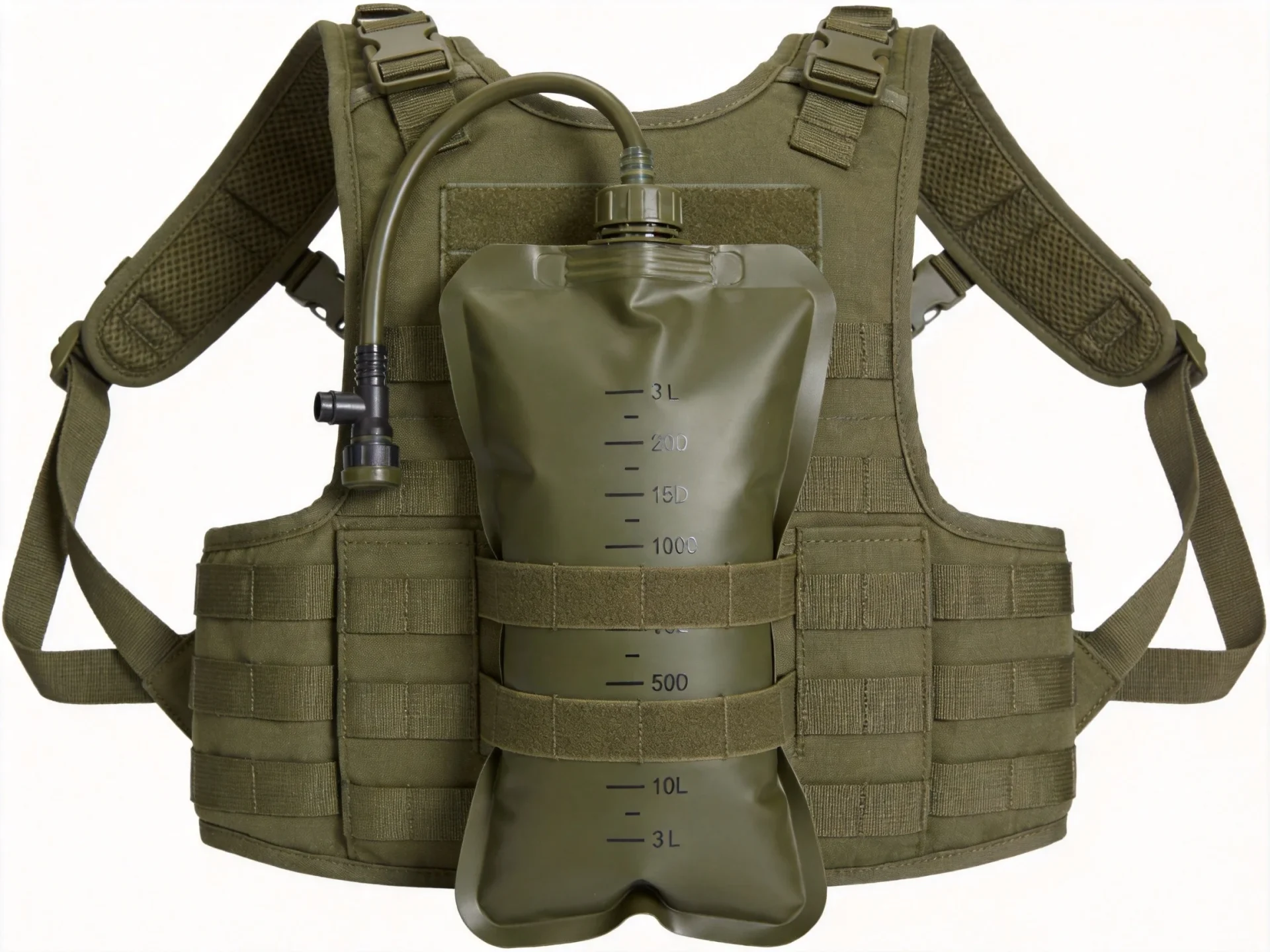 MARCHWAY tactical olive hydration pack with MOLLE system