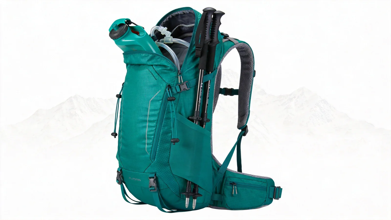 REI Co-op Trail 25 backpack - vibrant teal green lightweight hiking daypack