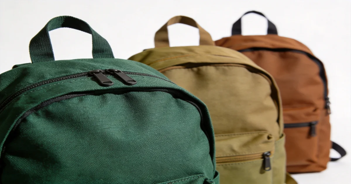 RPET recycled backpack manufacturing process from plastic bottles to finished backpack