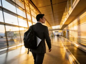 Business Commuter Scene