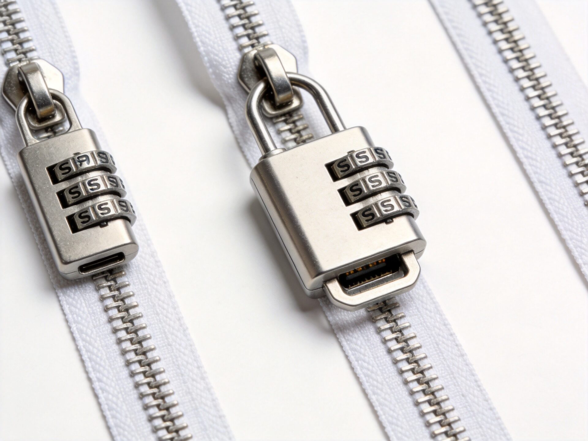 Anti-theft zipper systems – double lock, TSA, concealed