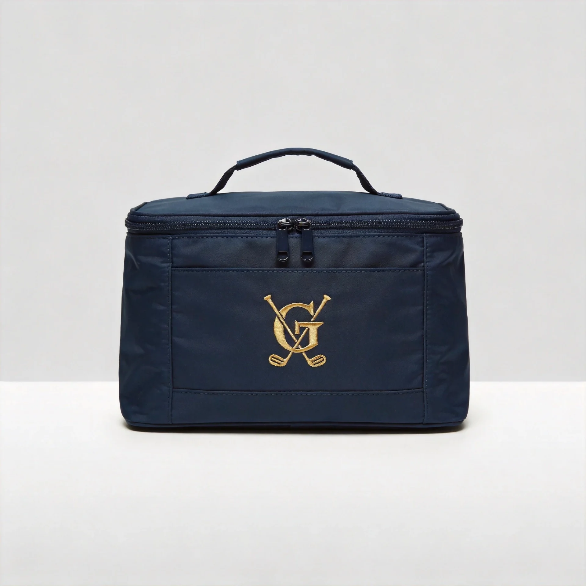 custom golf shoe bag with embroidered club logo