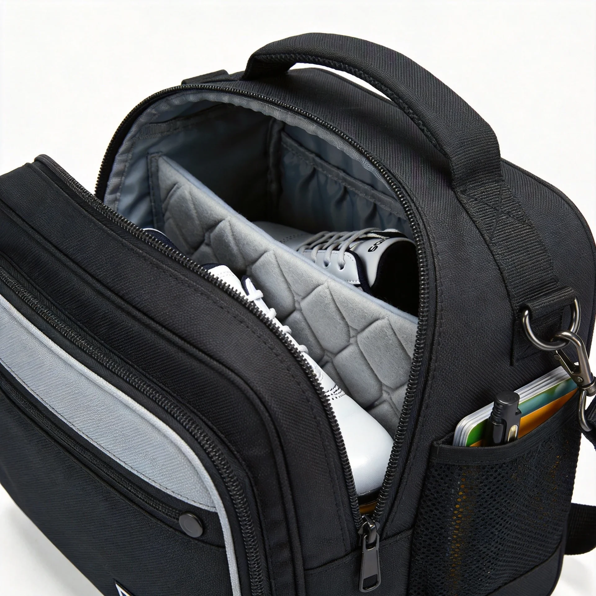 custom golf shoe bag interior shoe compartment