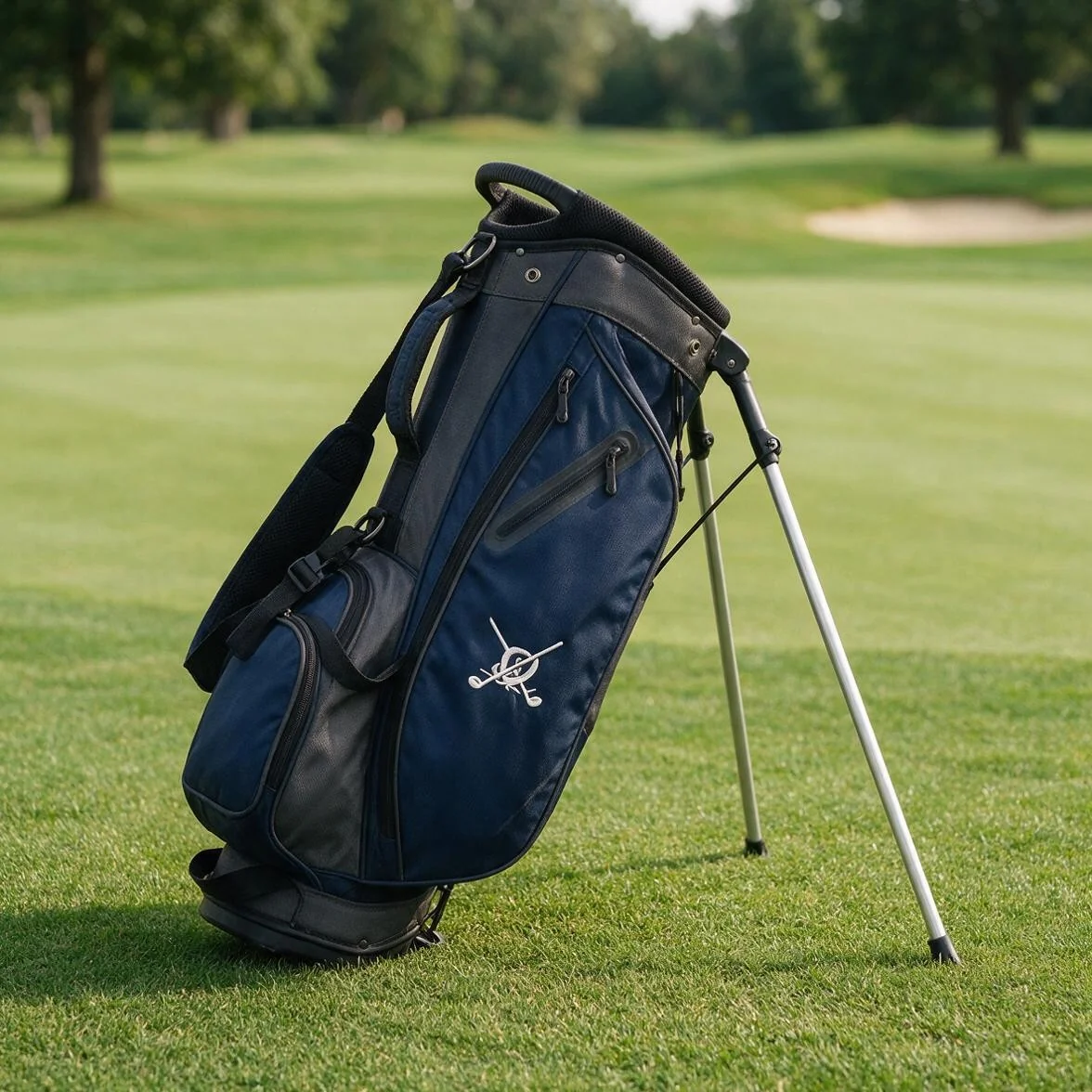 custom stand golf bag with retractable stand legs