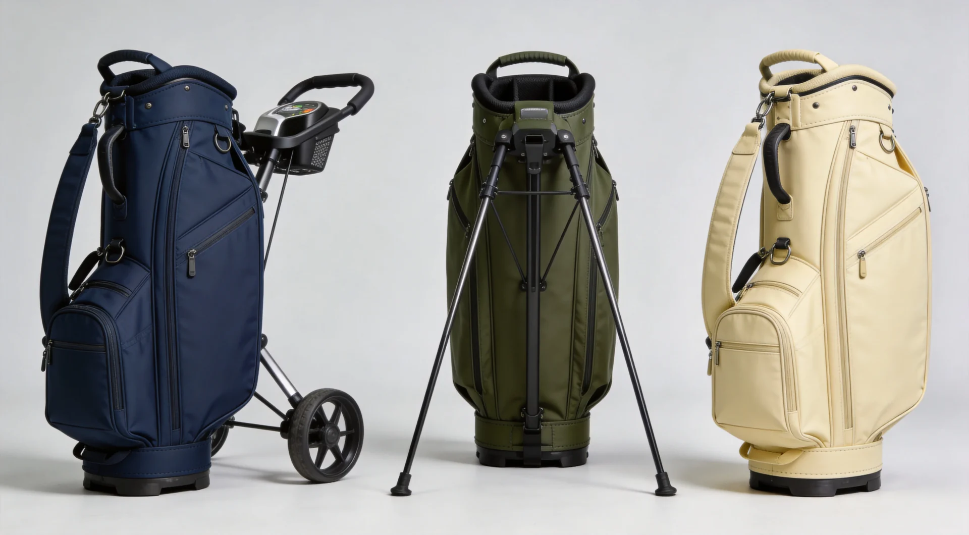 Comparison of stand, cart and sunday golf bags
